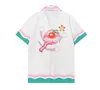 Zomer Heren T-shirts Korte Mouw Casablanc Shirt Afdrukken Losse Shirts Varsity Dames Zijden Top Tee Aziatische Grootte Casa Blanca 5 2kd2