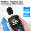 Gürültü Ölçerleri Dijital Ses Seviyesi Ölçer 30 ~ 130dB Klima Hızlı/Yavaş Ayarlanabilir Gürültü Ölçer Desibel Detektörü Bluetooth İletişim 231123