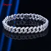 Smyoue – bracelet cubain plaqué or 18 carats pour femmes et hommes, bracelet en diamant à haute teneur en carbone, bijoux en argent sterling 925, chaîne à maillons Hip Hop 230424