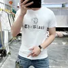 2023 Heren T-shirts Designer Nieuwe Summer Fashion Brand European Heavy Craft Hen's Short Sleeve T-Shirt Popular Silk Cotton T-shirt