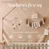 Intelligence toys Baby Rattle Toy 0-12 Months Wooden Mobile On The Bed Newborn Music Box Bell Hanging Toys Holder Bracket Infant Crib Boy