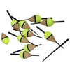 Balıkçılık Aksesuarları 10 PCS Balıkçılık Bobber Cork Float Çift renkli Pesca Işıklı Balsa Şamandıra Ahşap 1.5g 8.3cm Şamandıra Tackle Aksesuarlar 231123