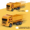 Construction Vehicles Playset Toy for Kids, Engineering Toys Playset with Road Signs, Versatile Construction Vehicles Playset Gift for Boys and Girls