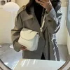 Bolsos de noche Moda para mujer Bolso cruzado Bolsos Retro Color sólido PU Cuero Hombro Axila Casual Mujeres Hobos Teléfono Monedero