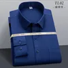 Men's Dress Shirts Long Sleeves Shirt Fashion Formal Classic Business Single Pocket Casual Slim Fit Breathable Non-Iron Top