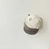 Sハット野球韓国スタイルのソリッドカラー幼児少年少年春夏綿幼児の日焼け帽子P230424のためのピークキャップ