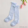 Chaussettes pour enfants, bas tubulaires hauts pour bébés filles, bas respirants pour garçons, chaussettes au dessus du genou, mignonnes en coton, été