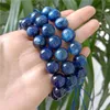 Pulseira de cianita azul natural por atacado para pulseiras artesanais de cristal curativo