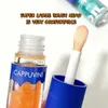 Läppglans transparent oljeglas Läppglans doft Icke-stickig fuktar läpp-ton läppstiftare Läppar Care Care Serum Primer Big Brush Head