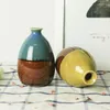 Vases Nordic Mini Handmade Ceramic Desktop Hydroponic Plant Flowerpot Flower Arrangement Bonsai Home Living Room Decor Ornaments