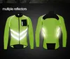 Cykeljackor Wosawe Reflective Cycling Windbreaker Men Bike Jacket Moto Coat Windproof Camping Fiske Cycling Clothes Multi-Use Jersey 231124