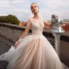 Trouwjurk Ramanda Lange mouwen Lace Appliques Tule voor bruid 2023 o-neck a-line boho bruidsjurk vestido de novia