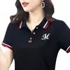 Rapel T-shirt Dames losse casual slijtage korte mouw T Summer Top Fashion 2023 Woans Polo Shirt