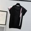 Bluzki damskie 2023 Summer Ice Silk Knit Tops Nie swobodne koszule kobiety luźne solidne dzianiny z krótkim rękawem bluzka moda moda biuro lady blusas