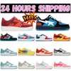 Designer-Freizeitschuhe Bapas Shark Low Lackleder Sterne Rot Blau Schwarz Weiß Rosa Skateboarding Jogging Herren Damen Sport Sneakers Trainer Größe 36-45