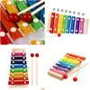 Other Office School Supplies Wholesale Baby Music Instrument Toy Wooden Xylophone Infant Musical Funny Toys For Boy Girls Educatio Dhvbo