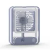 Mini Air Conditioner Fan With Night Light Portable USB Rechargeable Humidification Spray Fan Home Office Electric Desktop Fan