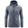 Vestes pour hommes Été en plein air Séchage rapide Sun-Protection Mince Veste Hommes Randonnée Pêche Cyclisme À Capuchon Gym Sport Coupe-Vent Ultra Léger Manteaux 231123