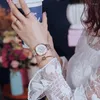 Zegarwatki Wristwatches Watches 2023 Luksusowe diamentowe damskie nadgarstka Bransoletka magnetyczna zegarek dla kobiet Relogio feminino