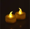 LED Tealight Tea Candles Flameless Light Colorful Yellow Battery Operated Wedding Födelsedagsfest Juldekoration