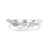 Band Rings 2023 January Colloction Silver Rings for Women Pearl Asymmetric Love Finger RAdjustable Jewelry SmartBuy J231124