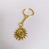 Keychains Key Chain Charm Moon Sun Keychain Cute Women And Men Vintage Ring Car Accessories Phone Decoration