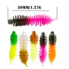 Fiskekrokar högkvalitativa Lure 5cm 1 27g Soft 30st Needle Tail Worm för öring Bait med Box Kit Perch 231123