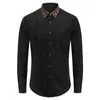 Chemises habillées pour hommes designer Casual Haut à manches longues Designer manches solides chemise USA Marque polos mode Oxford arrivée sociale broderie multiple VGZ9 DBZU