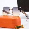 Wholesale High Quality Designer Sunglasses For Men Women Vintage Luxury Frameless Fashion Polarized Sun Glasses Eyewear UV400 With box and case