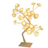 Nachtlichter Rose Flower Lamp Curly Petals LED Baum Plug-and-Play Nachttischlampe Desktop-Geschenk Atmosphäre schaffen