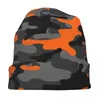 Basker orange militär kamouflage kepsar armé camo goth street skallies mössa hatt vår varm termisk elastisk motorhuven stickning hattar