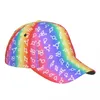 Ball Caps LGBTQ LGBT Płeć Miesiąc Flag Flag Baseball Cap Outfit Bigender Agender Abesual Lesbian Homoseksual Bisexual Hat Regulat