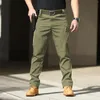 Men's Pants Solid Color Outdoor Stretch Overalls With Large Pockets Loose Chef Work Heavy Sweatpants For Men Phone Pocket