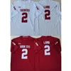 Männer College Sooners Trikots weiß rot 2 Ceedee Lamb Erwachsenengröße American Football tragen genähte Trikot-Mischungsreihenfolge