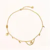 Anhänger Halsketten 18 Karat Gold überzogene Luxus-Designer-Halsketten-Edelstahl-Halsband-Ketten-Aussage Fashion Womens Jewelry Acc Dh7Tf