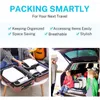 Storage Bags Compression Packing Cubes 3-6 PCS Travel Luggage Organizers With Mesh Extensible Suitcase Organiser For