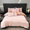 Yatak takımları tam 4pcs unisex yatak odası yorgan setleri lüks tekstil yatak sayfası yastık kılıfları yorgan kapağı yıkanabilir tasarımcı yatak setleri kraliçe modern jf017 b23