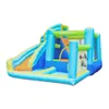 Jogos de slides aquáticos para crianças quintal com piscina de esportes infláveis ​​Toys Bounce House Waterslide Castle Combo Combo Outdoor Play Fun in Garden Backyard Pequenos Presentes