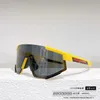 Mode Pradd coole Sonnenbrille Designer P's große Rahmenbrille Reitnetz rot der gleiche Ski All-in-One-Spiegel SPS04X-F