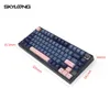 Tangentbord Skyloong Mechanical Keyboard 75 GK75 Optical Switch Swappable Mac Multifunction Knob PBT KeyCap för Gamer Gaming 231123