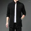 Men's Sweaters Sweater Men's Winter Knitting Cardigans In Long Fleece And Thick Warm Hooded Coat Korean Slim Trend Wear