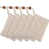 Natural Exfoliating Bath Brushes Sponges Scrubbers Mesh Soap Saver Sisal Bag Pouch Holder For Shower Bath Foaming And Drying fast DHL FY7323 G1124