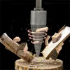 Nytt stålmaterial Veddelare Drill Bit Round/Hex/Triangle Shank Wood Split Cone Drill Bit Hushållsverktyg