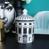 Neuschwanstein Castle Candle Holder Candles Jar Retro Storage Bin Ceramic Caft Home Decoration Jewerlly Storage Box13057