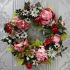 Sztuczna zieleń z kwiatów sztuczna sztuczna wieniec próg kwiat DIY Wedding Dom do domu impreza Wiselan Work Wect Dekor Party Lintel Garland Gift Rose 231123