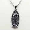 Chains Diyalo Our Lady Of Guadalupe Pendant Necklace Ancient Silver Color Virgin Mary Charm Religious Catholic Jewelry Gift