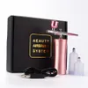 Devices Face Care Devices Top 0.4mm Pink Mini Air Compressor Kit AirBrush Paint Spray Gun Airbrush For Nail Art Tattoo Craft Cake Nano Fo