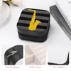 Jewelry Pouches Saxophon Storage Box Mini Leather Double Layer Organizer For Jewellery Travel Case Music Instrument