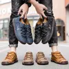 Kleding Schoenen Mannen Casual Lederen Outdoor Wandelschoenen Mode Mannelijke Vrije tijd Vakantie Zacht Rijden 231123