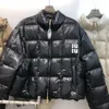 23SS Designer Down Jacket Vestes d'hiver 90% Blanc Duck Down Puffer Veste Courte Couleur Unie Lettre Imprimer Cardigan Manteau